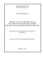 Thiết kế và sử dụng hệ thống bài tập phát triển năng lực khoa học tự nhiên theo tiếp cận PISA cho học sinh trung học cơ sở TT 