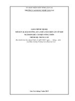 Giáo trình Bảo dưỡng và sửa chữa máy biến áp cỡ nhỏ (Nghề: Cơ điện nông thôn) - Trường CĐ Cộng đồng Lào Cai