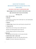 Giáo án ngữ văn 6 kì 1 bộ sách CHÂN TRỜI SÁNG tạo, soạn chuẩn cv 5512 mới (chất lượng)