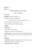 GIAO AN KHBD TOÁN 6 (KẾT NÔI TRI THỨC)