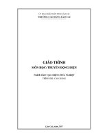Giáo trình Truyền động điện (Nghề: Điện công nghiệp) - Trường CĐ Cộng đồng Lào Cai