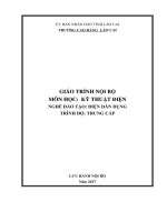 Giáo trình Kỹ thuật điện (Nghề: Điện công nghiệp) - Trường CĐ Cộng đồng Lào Cai