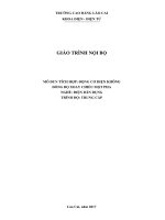 Giáo trình Động cơ điện không đồng bộ xoay chiều một pha (Nghề: Điện dân dụng) - Trường CĐ Cộng đồng Lào Cai