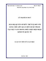 Bảo hộ quyền sở hữu trí tuệ đối với sáng chế liên quan đến dược phẩm tại Việt Nam