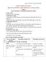 Giáo án Toán lớp 2, bộ sách Cánh Diều (trọn bộ học kì 2, chất lượng)   copy