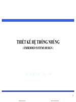 Bài giảng Thiết kế hệ thống nhúng (Embedded Systems Design) - Chương 1: Tổng quan về hệ thống nhúng
