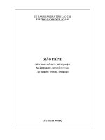 Giáo trình Khí cụ điện (Nghề: Điện dân dụng) - Trường CĐ Cộng đồng Lào Cai