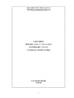 Giáo trình Điện tử công nghiệp (Nghề: Vận hành nhà máy thủy điện) - Trường CĐ Cộng đồng Lào Cai