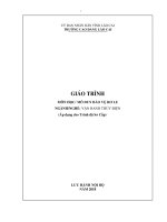 Giáo trình Bảo vệ rơ le (Nghề: Vận hành thuỷ điện) - Trường CĐ Cộng đồng Lào Cai