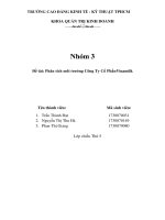 Đề tài phân tích môi trường công ty cổ phầnvinamilk 