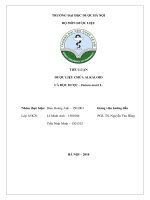 TIỂU LUẬN dược LIỆU CHỨA ALKALOID cà độc dược – datura metel l 