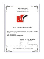 BÀI THU HOẠCH DIỄN ÁN - HỒ SƠ Bùi Kiều Linh, Trịnh Văn Huy buôn bán hàng giả