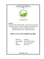 Khóa luận ứng dụng công nghệ tin học và máy toàn đạc điện tử thực hiện công tác đo đạc chỉnh lý, bổ sung bản đồ địa chính tờ bản đồ số 40 tỷ lệ 11000 xã bá xuyên, thành phố sông công, tỉnh thái nguyên 