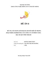 Xây Dựng Kế Hoạch Chuyển Đổi Số Trong Hoạt Động bán hàng Của Công Ty Cổ Phần Vàng Bạc Đá Quý Phú Nhuận PNJ