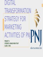 Slide Xây Dựng Kế Hoạch Chuyển Đổi Số Trong Hoạt Động Bán Hàng Của Công Ty Cổ Phần Vàng Bạc Đá Quý Phú Nhuận