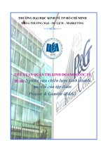 Nghiên cứu chiến lược kinh doanh quốc tế của tập đoàn procter  gamble (pg) 