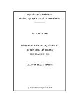 Luận văn Thạc sĩ Kinh tế: Mối quan hệ giữa mức độ đầu cơ và độ biến động giá Bitcoin giai đoạn 20102018
