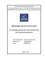 La femme dans les nouvelles de guy de maupassant 