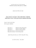 Bài toán ngược cho phương trình khuếch tán với đạo hàm riesz feller  