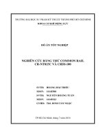 Nghiên cứu băng thử common rail CR NT815C và CRDI 100 