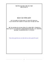 Đánh giá sự hài lòng của sinh viên về dịch vụ đào tạo của ngành quản trị kinh doanh giữa các trường đại học tại bình dương và tp  hcm  