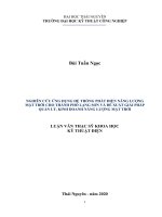 Luận văn nghiên cứu ứng dụng hệ thống phát điện sử dụng năng lượng mặt trời và đề xuất giải pháp quản lý, kinh doanh cho năng lượng mặt trời cho thành phố lạng sơn 