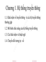 Bài giảng Nhập môn Kỹ thuật truyền thông - Chương 1: Hệ thống truyền thông