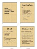 Bài giảng Nhập môn công nghệ phần mềm (Introduction to software engineering): Chương 3 - Nguyễn Nhất Hải