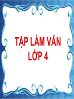 Bài giảng TLV 4 Luyện tập quan sát cây cối