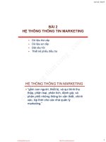 Bài giảng Nguyên lý marketing: Bài 2 - PhD. Nguyễn Thị Mai Anh
