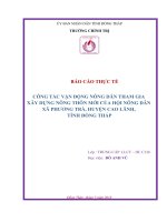 Báo cáo thực tế lớp Trung cấp chinh trị hành chính