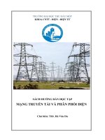 Sách hướng dẫn học tập mạng truyền tải và phân phối điện  