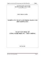 Nghiên cứu mã sửa lỗi trong mạng cảm biến không dây 