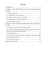 Tiểu luận khai thác sân đỗ và sân bay 