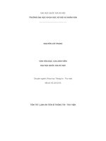 VĂN HÓA ĐỌC CỦA SINH VIÊN ĐẠI HỌC QUỐC GIA HÀ NỘI