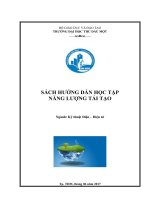 Sách hướng dẫn học tập năng lượng tái tạo  