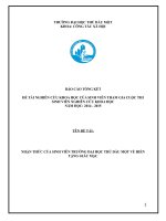 Nhận thức của sinh viên trường đại học thủ dầu một về việc hiến tặng giác mạc  