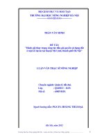 Luận văn thạc sĩ đánh giá thực trạng công tác đấu giá quyền sử dụng đất ở một số dự án tại huyện mê linh thành phố hà nội 