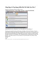 Tong Hop 14 Ung Dung Mien Phi Tot Nhat Cho Win 7