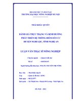Luận văn thạc sĩ đánh giá thực trạng và định hướng phát triển hệ thống điểm dân cư huyện nghi lộc tỉnh nghệ an 