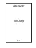 Bài giảng Điều khiển cảm biến (Nghề: Vận hành thủy điện) - Trường Cao Đẳng Lào Cai