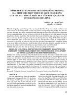 Mô hình bảo tàng sinh thái cộng đồng Mường: Giải pháp cho phát triển du lịch cộng đồng gắn với bảo tồn và phát huy văn hóa tộc người vùng lòng hồ Hòa Bình