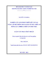 Luận văn thạc sĩ nghiên cứu giải pháp thiết kế cải tạo nâng cấp hệ thống rơ le bảo vệ máy biến áp động lực 25000kVA điện áp 110kv 35kv 