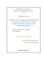 Tài liệu Giải Pháp Nâng Cao Hiệu Quả Hoạt Động Kinh Doanh Của Ngân Hàng Nông Nghiệp Và Phát Triển Nông Thôn