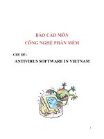 báo cáo môn công nghệ phần mềm chủ đề antivirus software in vietnam 