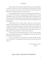 Bài giảng Marketing căn bản - Trường CĐ Cộng đồng Lào Cai