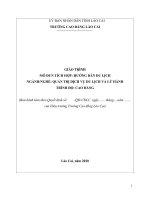 Giáo trình Hướng dẫn du lịch (Ngành: Quản trị dịch vụ du lịch và lữ hành) - Trường CĐ Cộng đồng Lào Cai