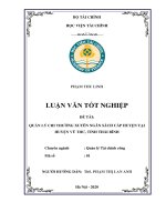 Quản lý thu ngân sách nhà nước tại thành phố thái bình tỉnh thái bình  luận văn tốt nghiệp  chuyên ngành quản lý tài chính công 