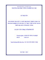 Luận văn thạc sĩ giải pháp thu hút và hỗ trợ phát triển cho các doanh nghiệp có vốn đầu tư trực tiếp nước ngoài trên địa bàn tỉnh bắc ninh 