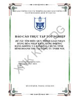 Tìm hiểu quy trình giao nhận hàng hóa nhập khẩu bằng đường hàng không và đánh giá chung tình hình doanh thu tại công ty TNHH NSX 